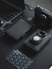 Men's Wallet Ultra-Thin Metal Card Clip RFID Anti Tape