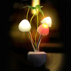 Novelty Mushroom Fungus Night Light EU & US Plug Light Sensor