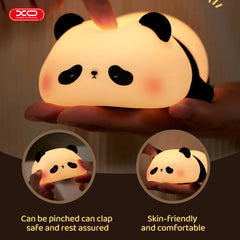 LED Night Lights Mini Panda Night Light Rechargeable Lamp