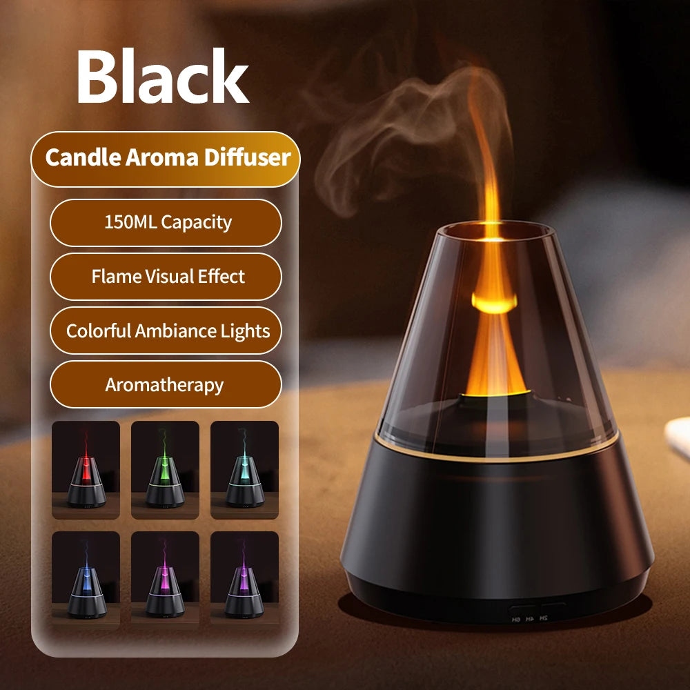 Flame Aroma Diffuser Bonfire Air Humidifier