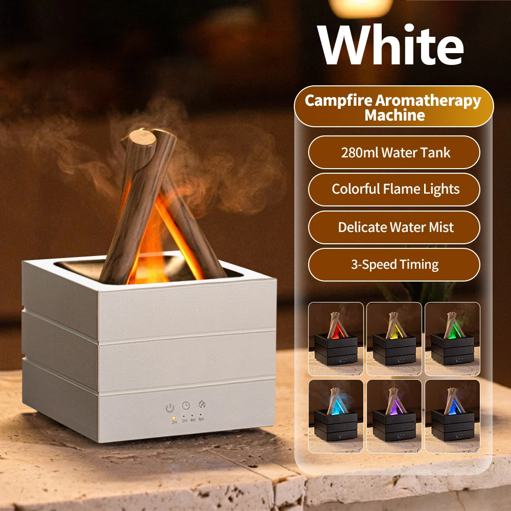 Flame Aroma Diffuser Bonfire Air Humidifier