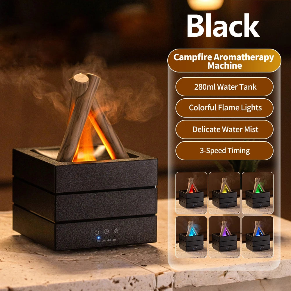 Flame Aroma Diffuser Bonfire Air Humidifier
