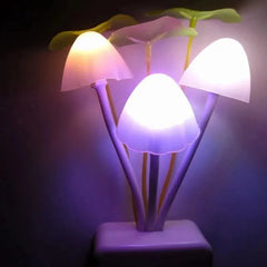 Novelty Mushroom Fungus Night Light EU & US Plug Light Sensor