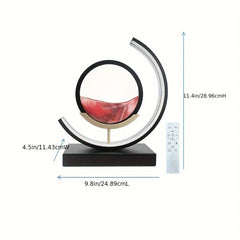 Moving Sand Art Picture In Motion 3D Sand Lamp Round Sand Picture