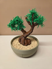 Decorative Bonsai Tree  Paperclip Holder/Dispenser with Hidden Storage